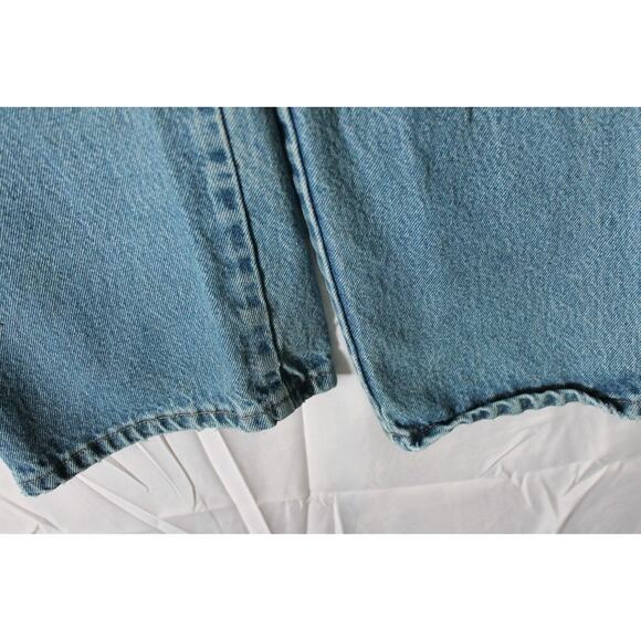 WRANGLER Riggs Workwear Jeans Mens 34x34 Blue Relaxed Fit Med. Fade Denim PHOTOS - Picture 6 of 13